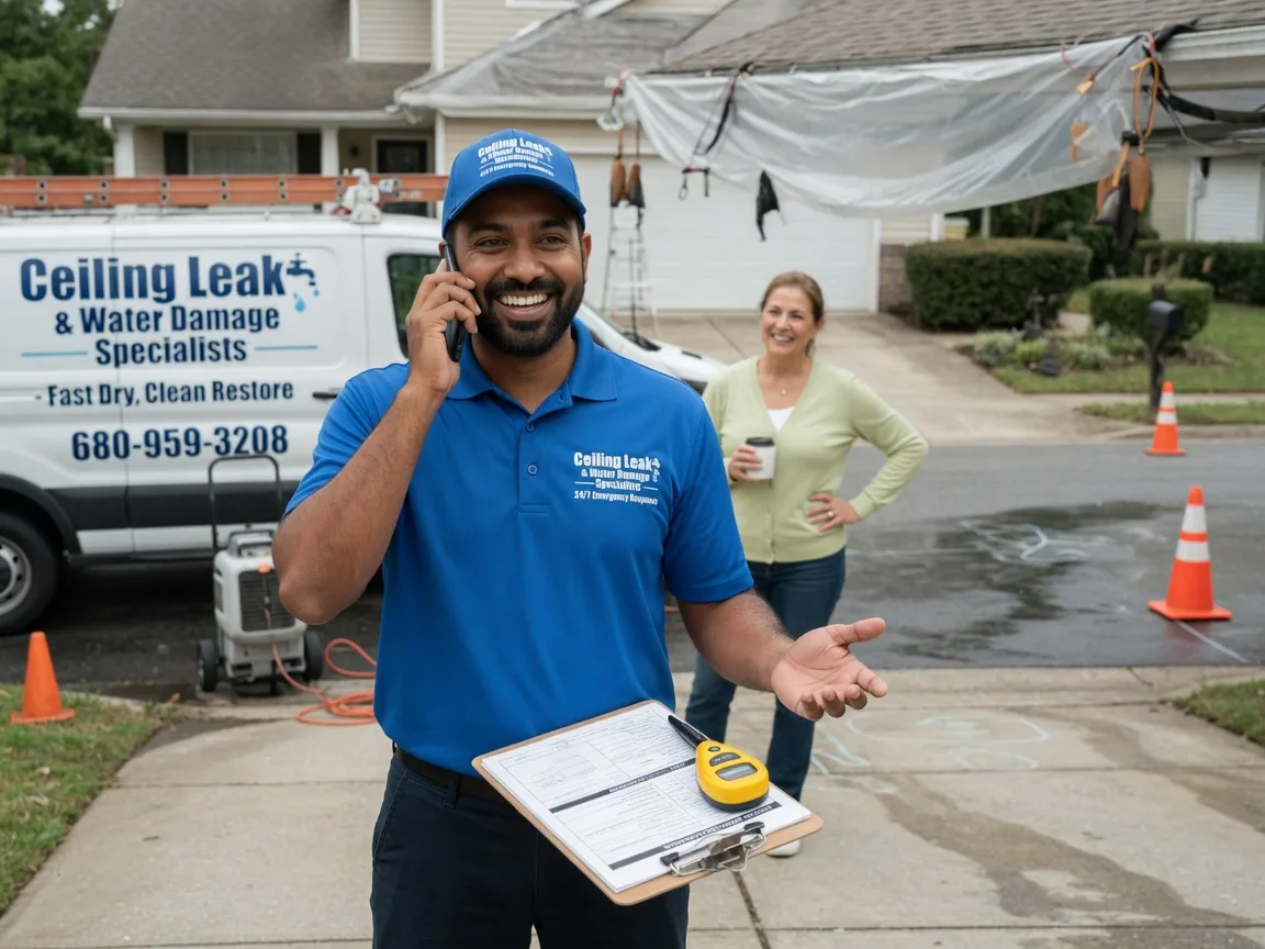 Ceiling Leak Cleanup Bluewater, NM FAQs